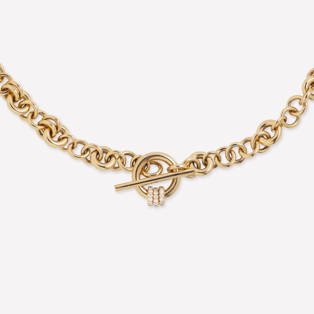 Atlantis Gold Pavé Necklace
