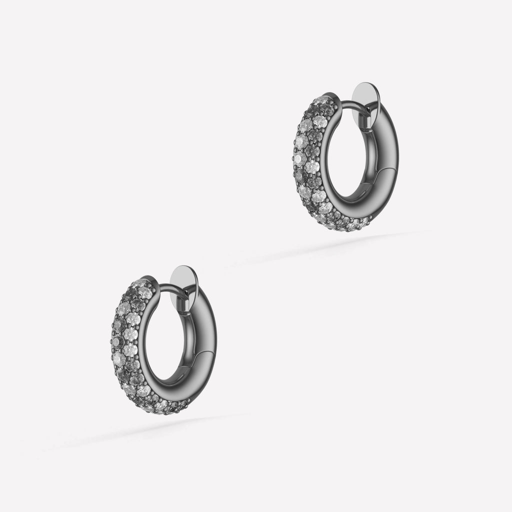 Macro Hoop Pavé