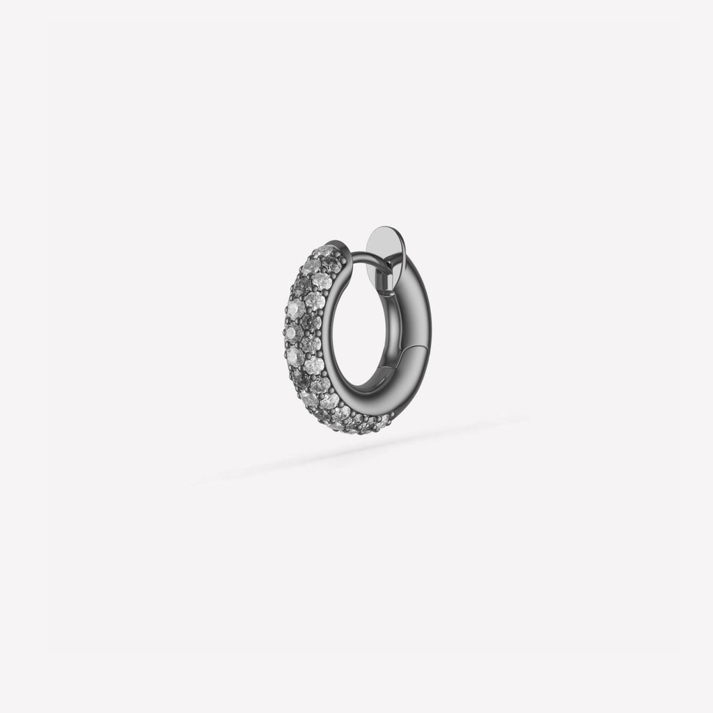 Macro Hoop Pavé