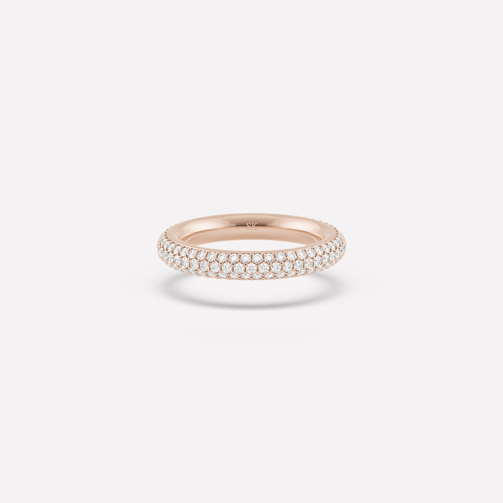 3.8mm Pavé Single Band (3 Row)
