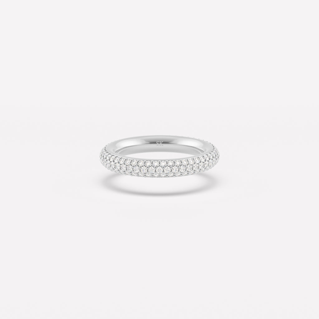 3.8mm Pavé Single Band (3 Row)