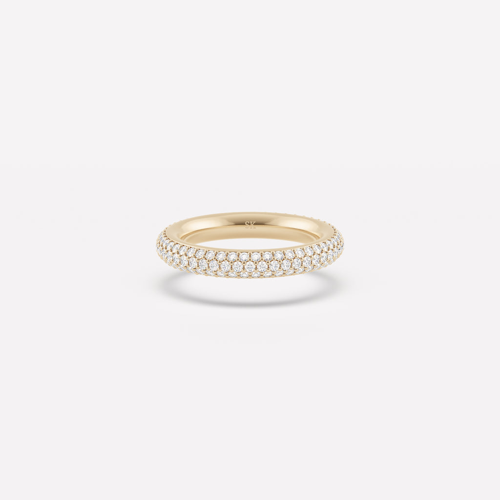 3.8mm Pavé Single Band (3 Row)