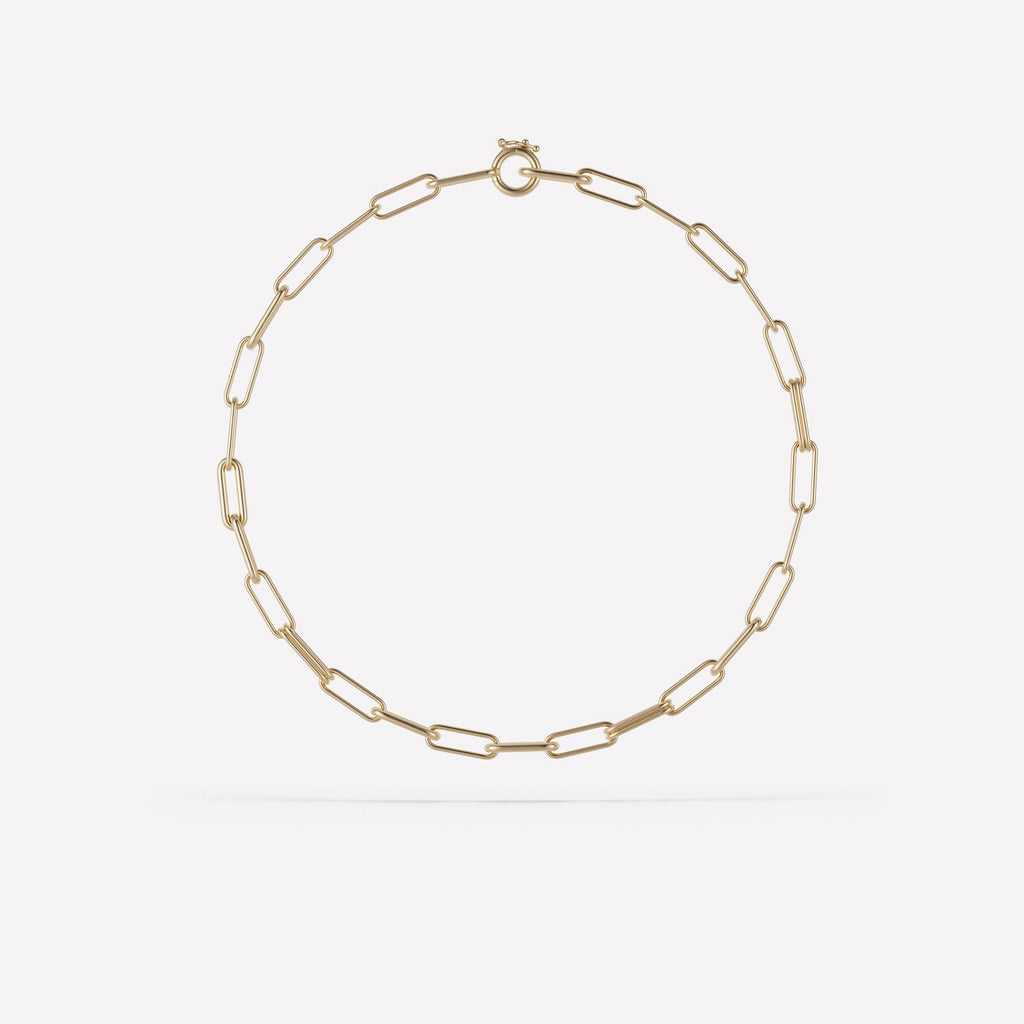 Elliptical Chain Necklace