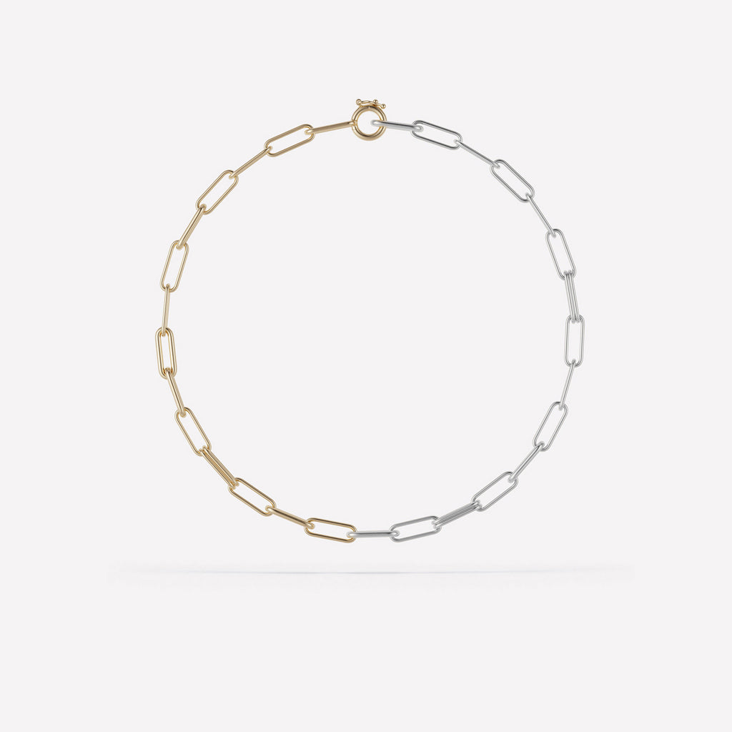 Elliptical Chain Necklace