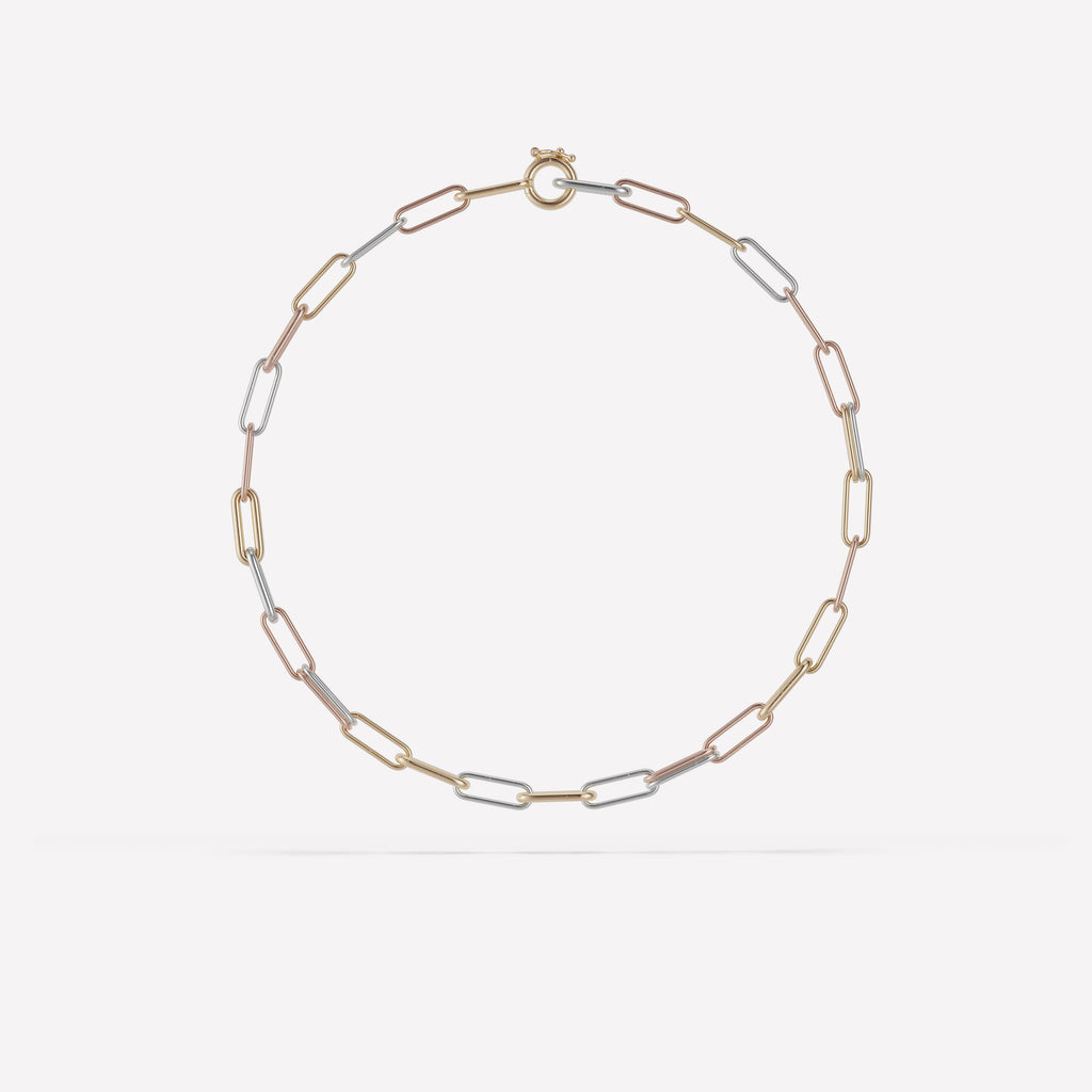 Elliptical Chain Necklace