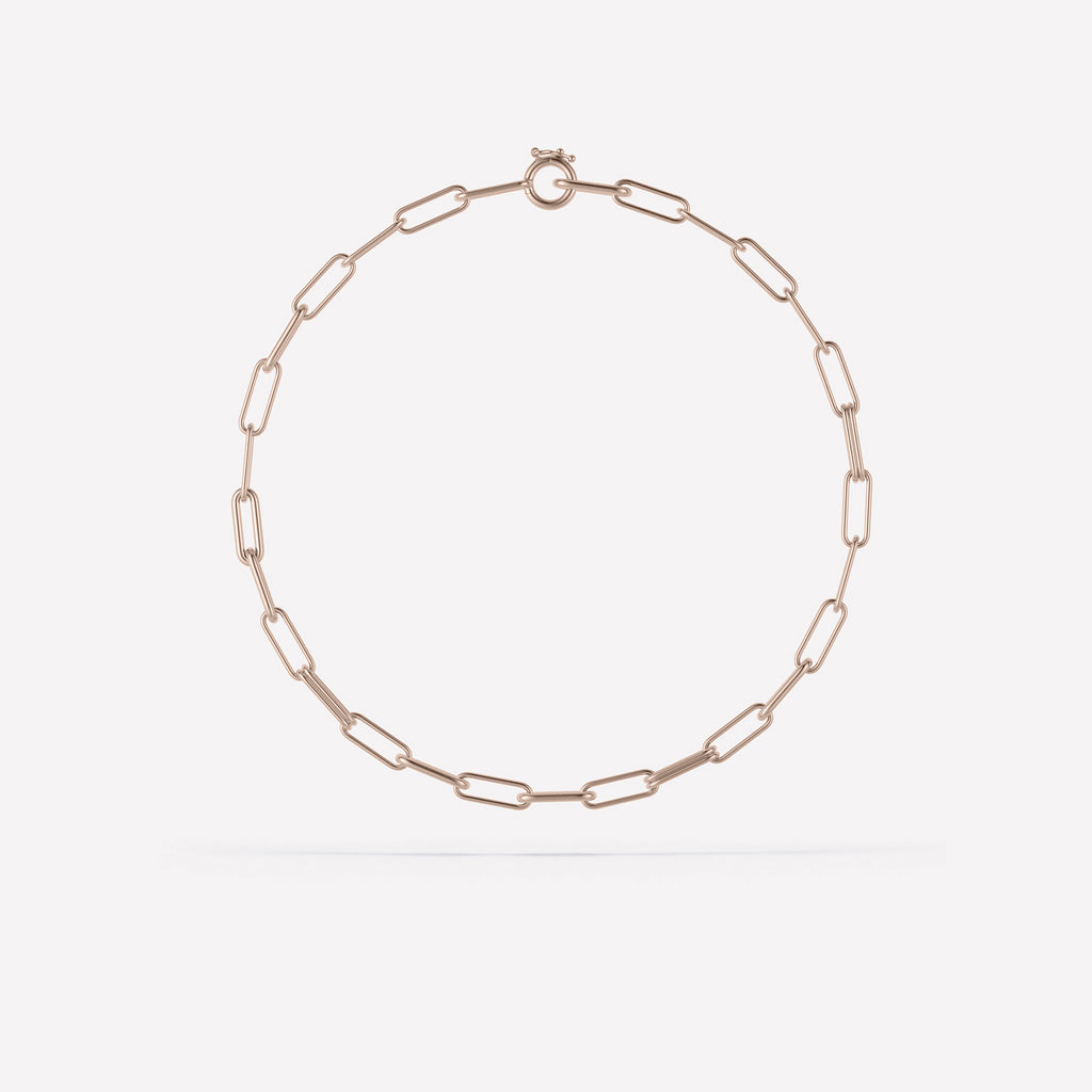 Elliptical Chain Necklace