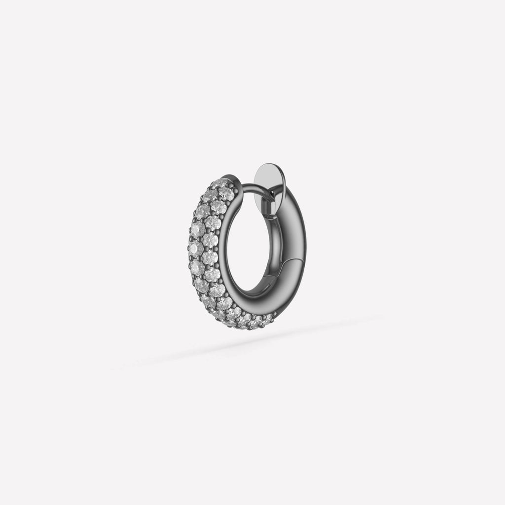 Macro Hoop Pavé