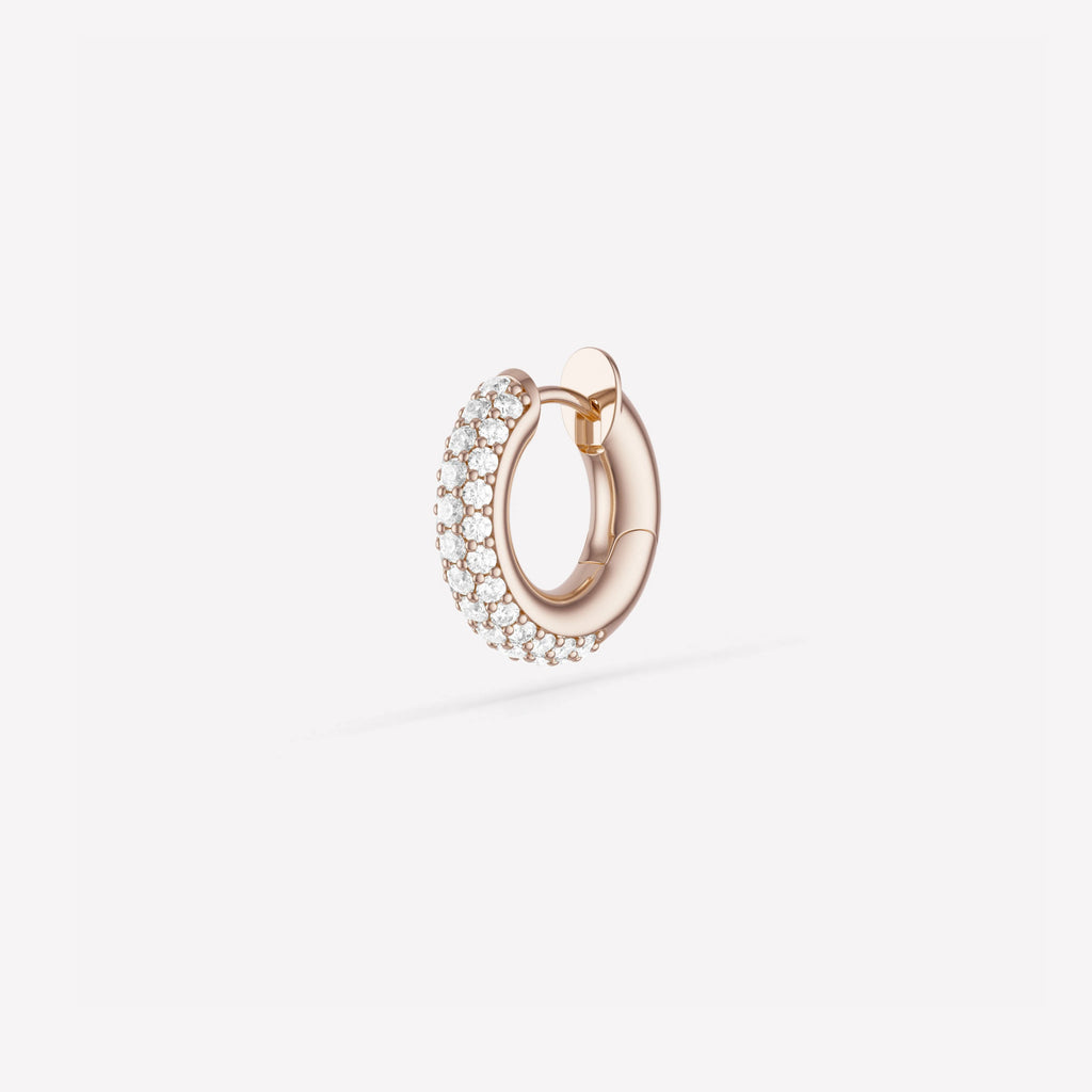 Macro Hoop Pavé