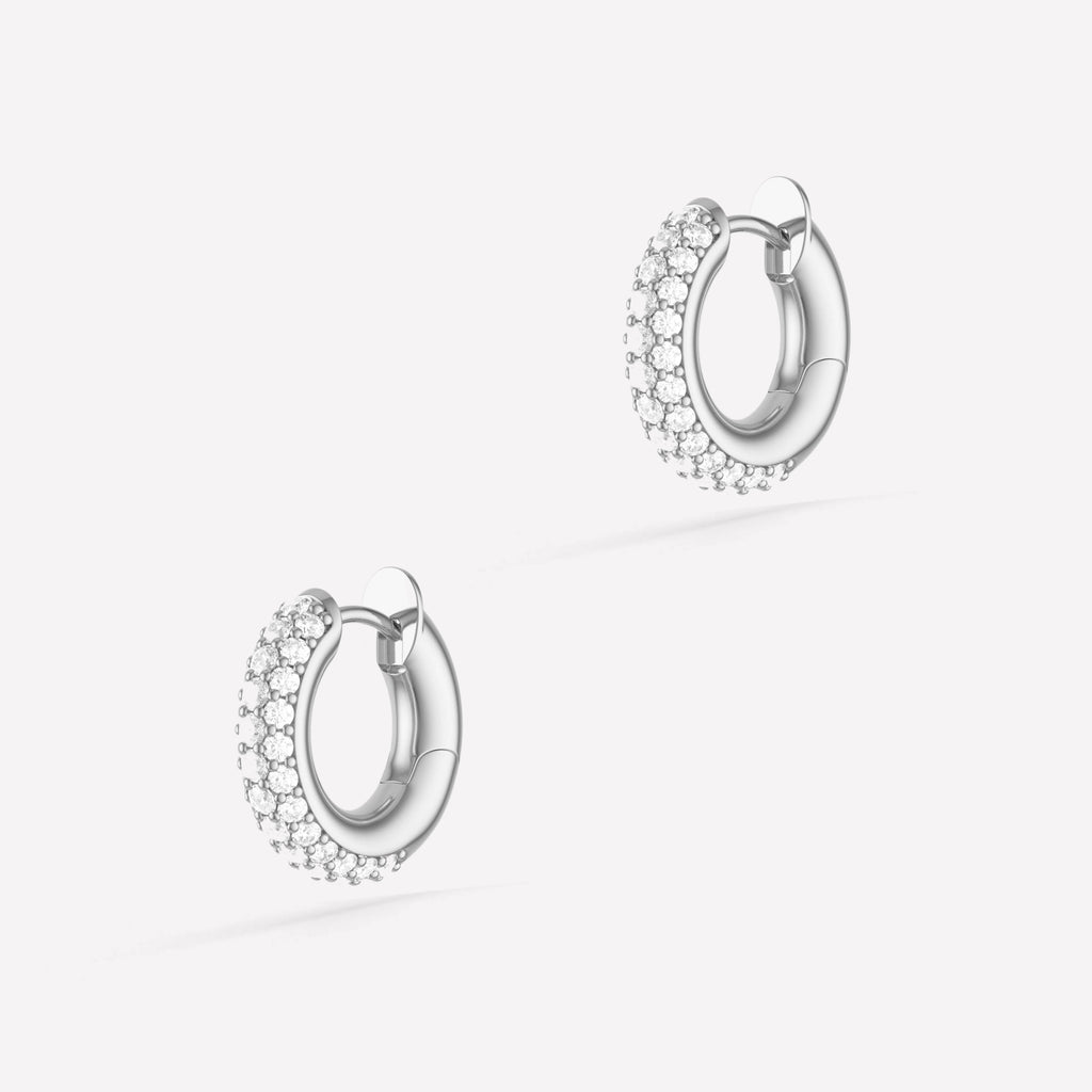 Macro Hoop Pavé