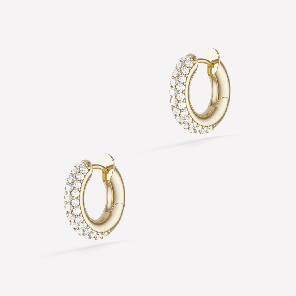 Macro Hoop Pavé