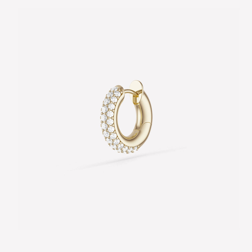 Macro Hoop Pavé
