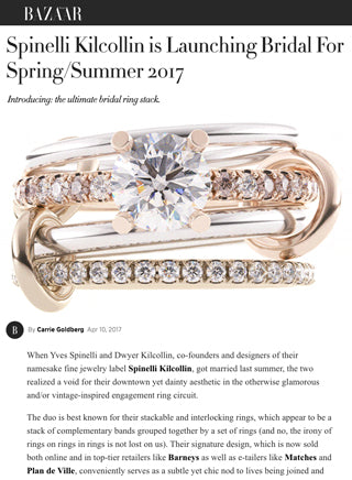 Bazaar features the Spinelli Kilcollin Wedding Collection