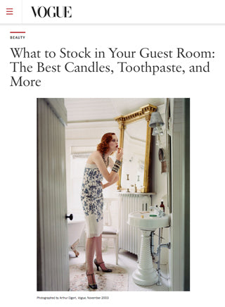 Vogue Stocks the Guest Room with Avarice Candle