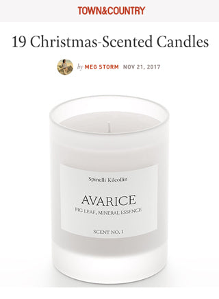 Avarice in 19 Christmas-Scented Candles from Town & Country