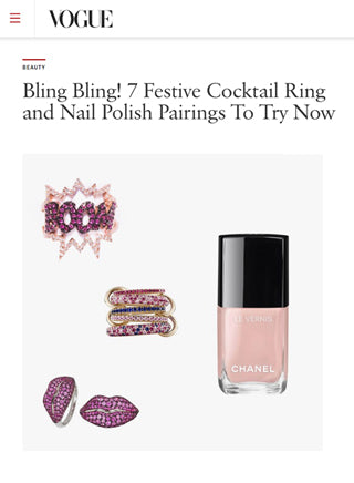 Vogue Pairs the Nexus Ring with Nail Color