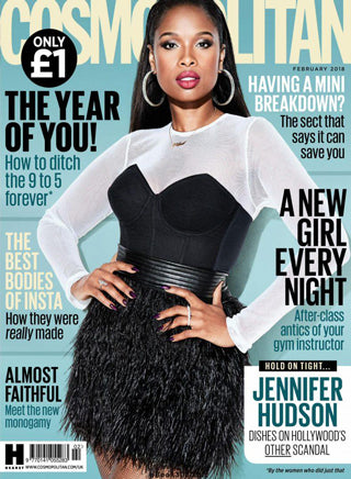 Jennifer Hudson wears a selection of Spinelli Kilcollin Galaxy rings featured on UK’s Cosmopolitan site as well as on the front cover of the February print issue