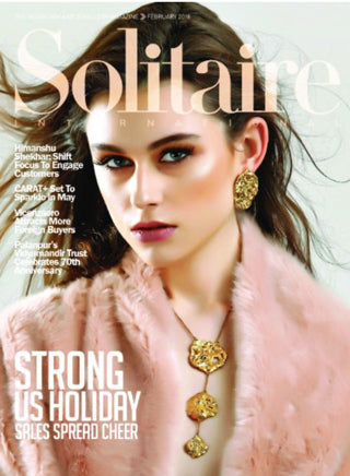 Solitaire features the Orpheus ring in the US Diamond Jewellery Trends for 2018 still story story.