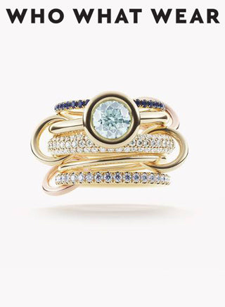 WhoWhatWear.com features the Spinelli Kilcollin Rana ring in the Spring 2018 Is All About This Engagement Ring Trend story.