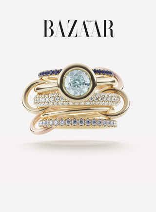 Spinelli Kilcollin Astral Rana ring featured on Harpersbazaar.com in the Best Alternative Engagement Ring round up story.