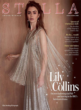 Spinelli Kilcollin featured worn on Lily Collins in Stella Magazine December Issue