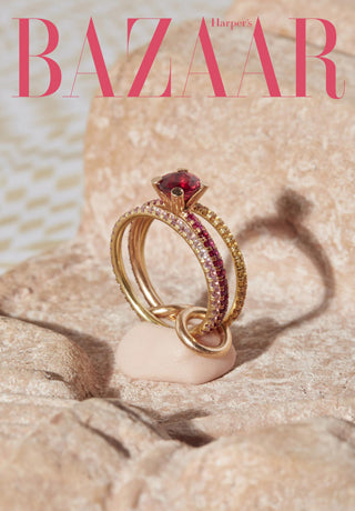 Spinelli Kilcollin was featured in the Harper’s Bazaar story for ’30+ Ruby Engagement Rings You Won’t Stop Dreaming About’ story