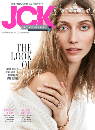 Spinelli Kilcollin featured in JCK January/February 2019 issue, highlighting the Zodiac Neptune ring