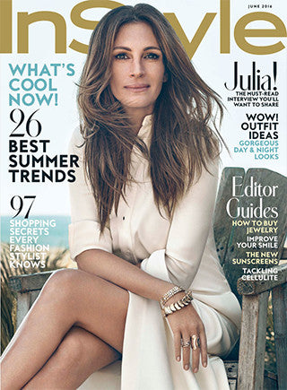 On Julia Roberts: Raneth Gold Linked Ring