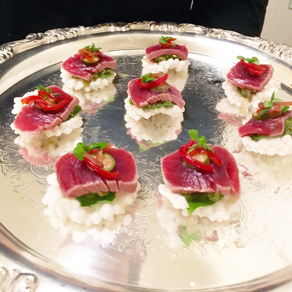 Hank and Bean for SK: Albacore Tataki Crisp Recipe