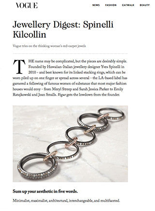 Vogue.co.uk Profiles Spinelli Kilcollin