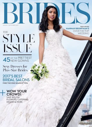 Brides Magazine features the Spinelli Kilcollin Saturn Blanc Earrings in a beautiful Editorial shoot