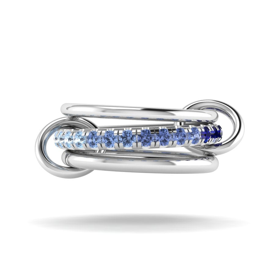 Custom Petunia Blue Ombre for Katherine size 7.5