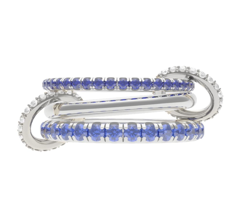 Custom 3 Band for Kathleen Ahlers - Custom Norah WG Bleu