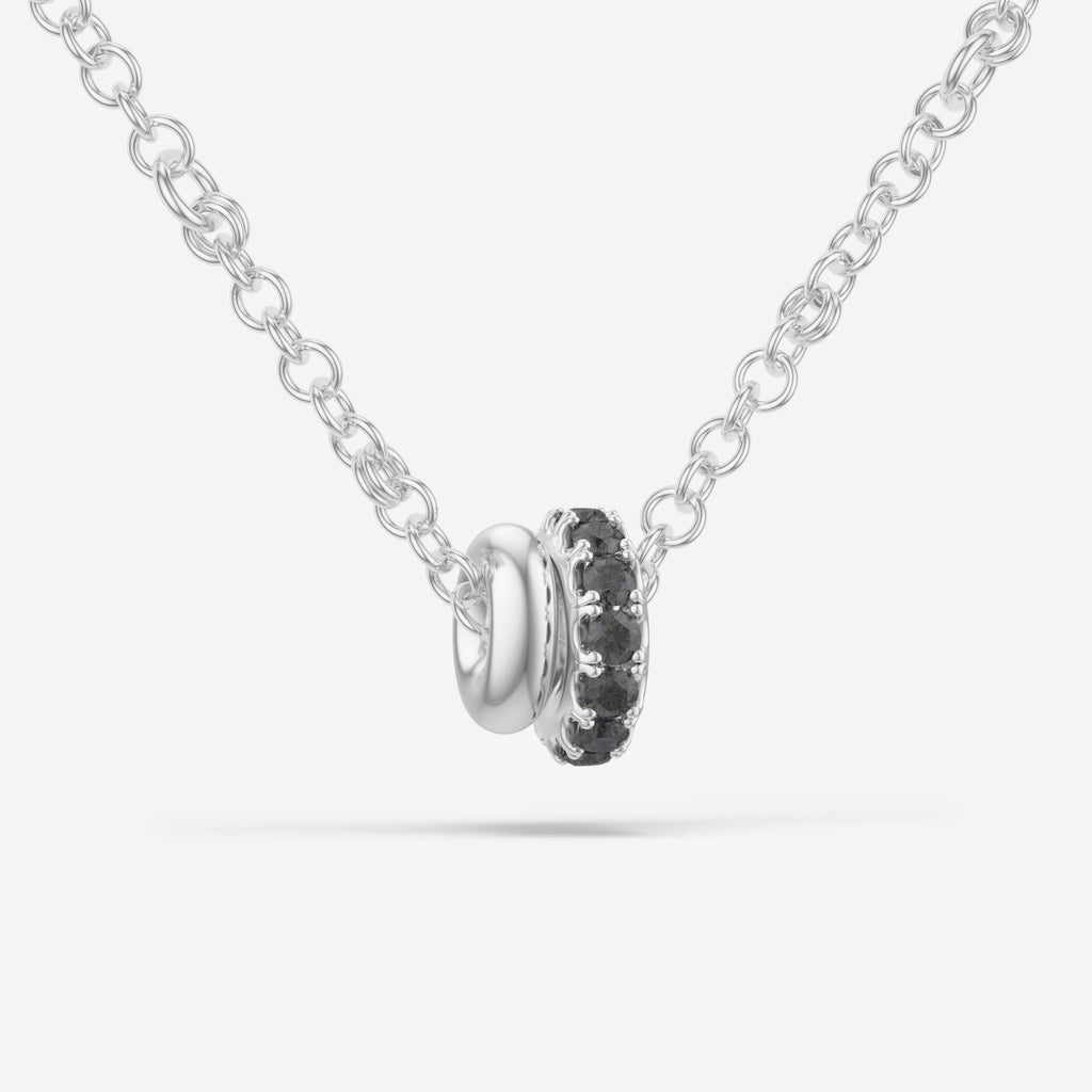 Gravity Silver Noir Necklace (VIP)