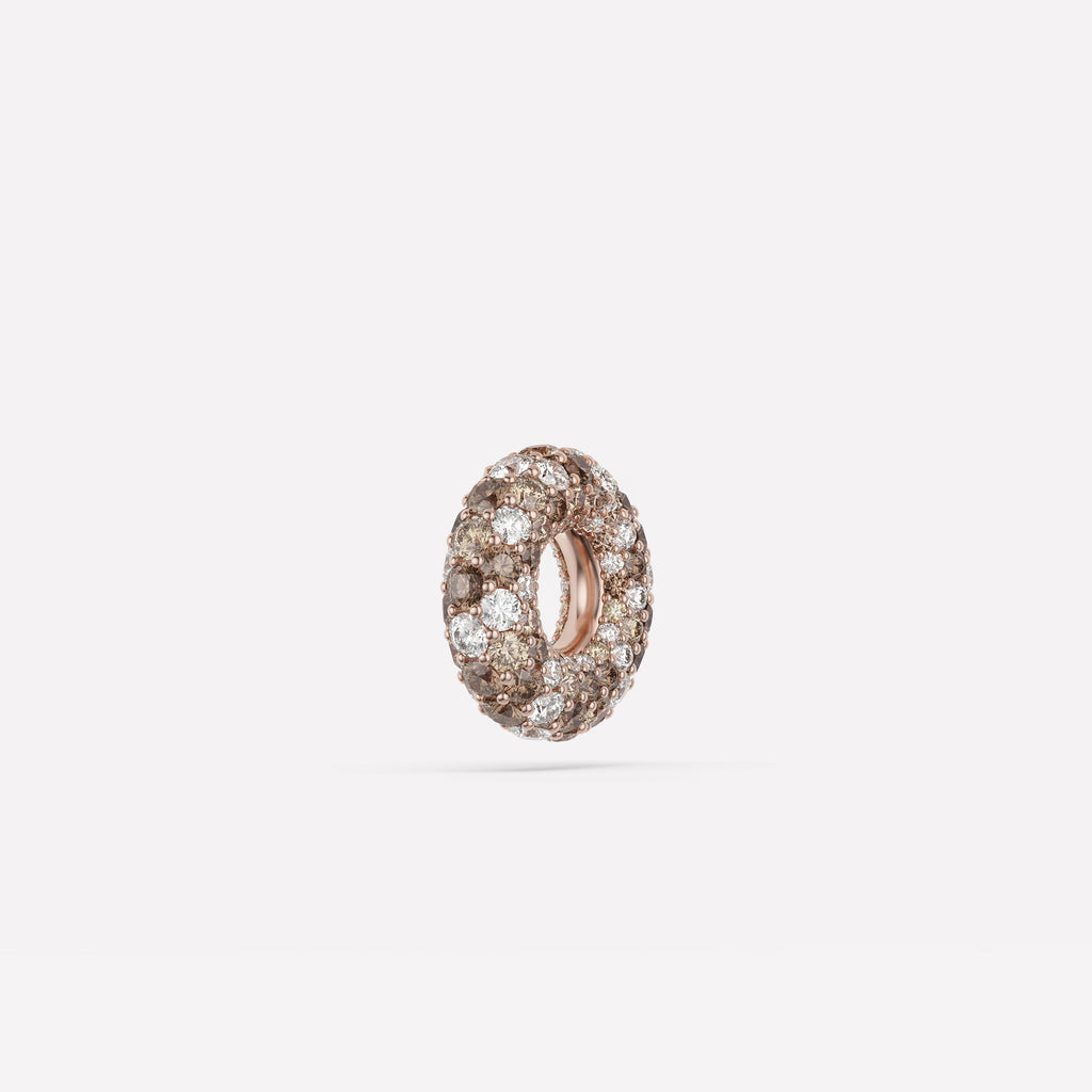 Mini Cosmus Blanc Pavé Necklace | 16 - 18 inches