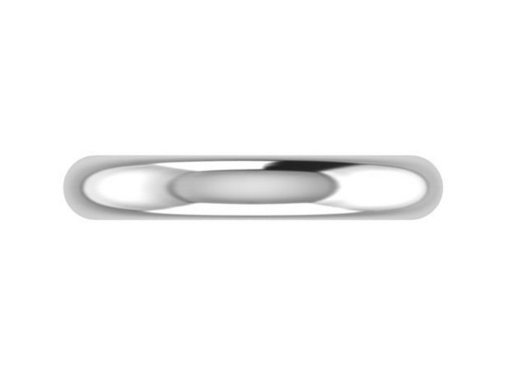 4.5mm Silver half round size 10 for Hiroki