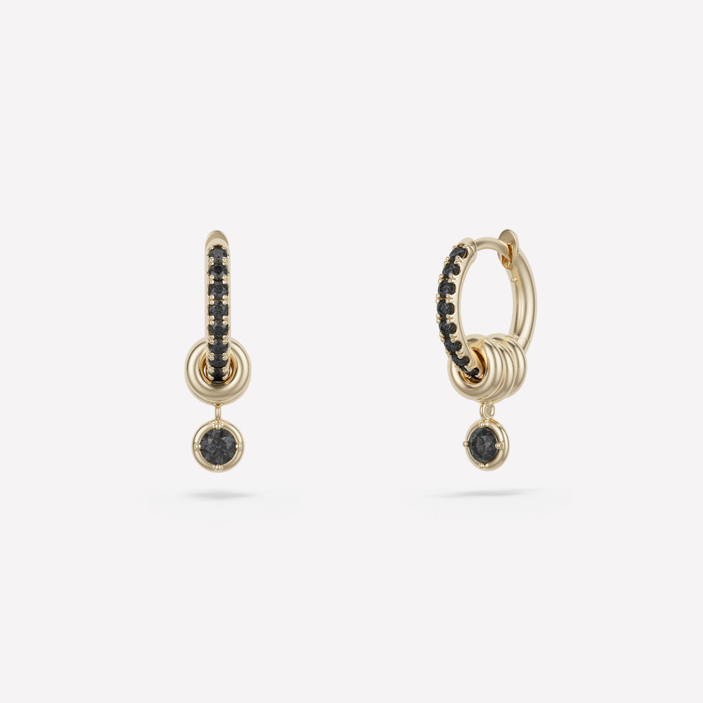 Zahra Pavé Hoop Earrings